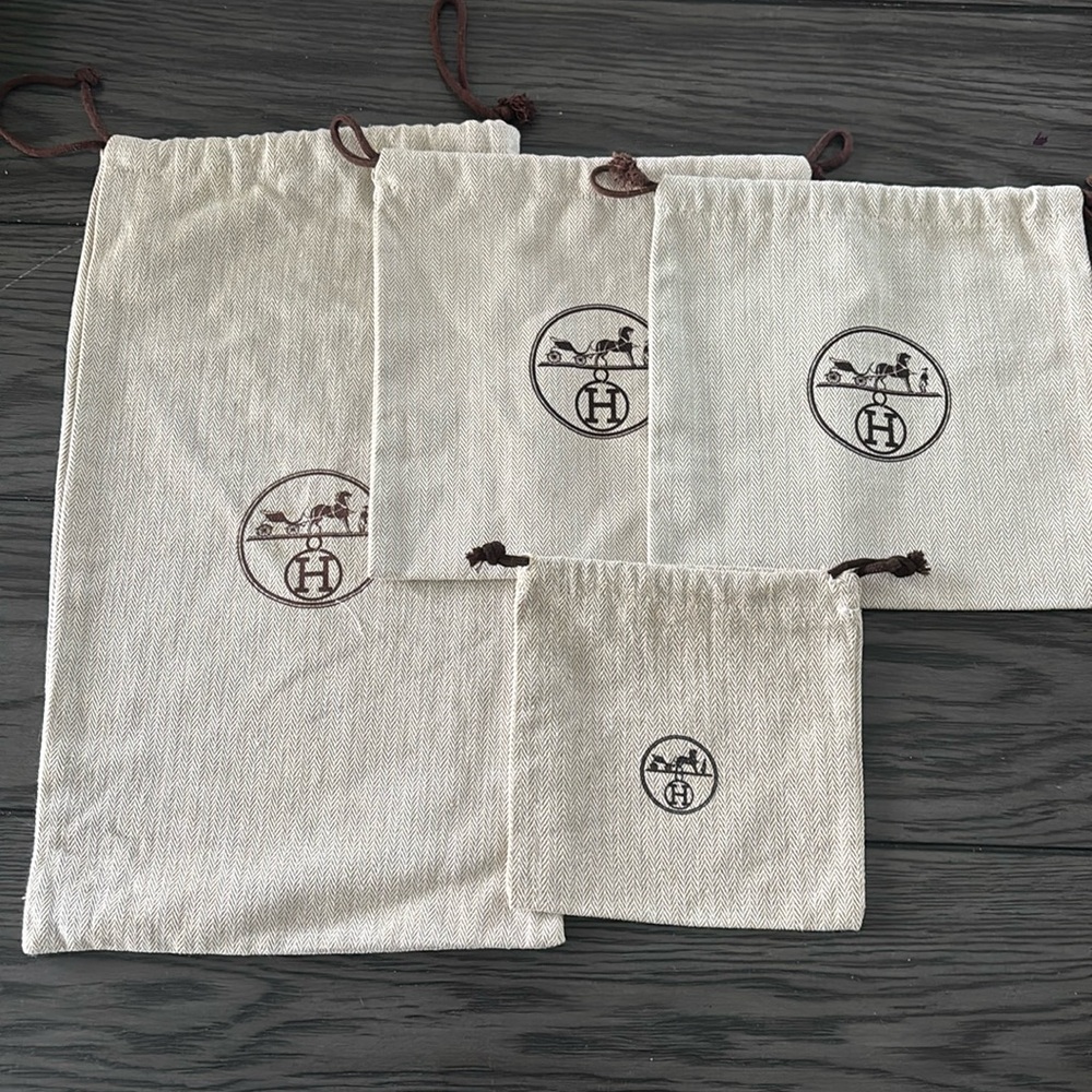 Hermes bundle of dust bags